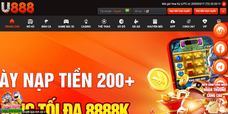 Link vào U888 khi bị chặn - đường dẫn chính thức cho bạn
