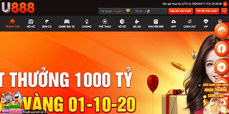 U888 có uy tín không ? Đánh giá chi tiết cho bet thủ
