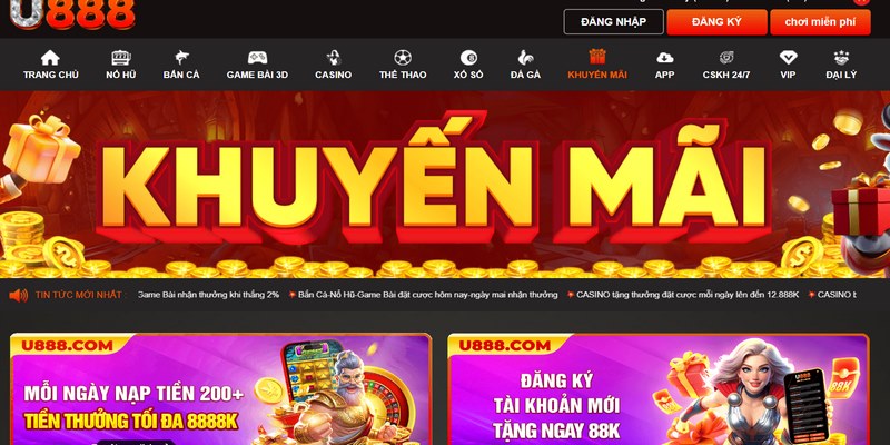 Sự kiện ưu đãi lớn kích thích hứng thú trải nghiệm của bet thủ